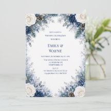 Winter Wonderland Blauwe & Witte Rozen Bruiloft