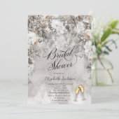 Winter Wonderland Bloemen Bos Kaart (Staand voorkant)