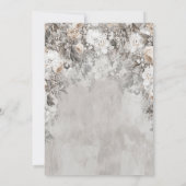 Winter Wonderland Bloemen Bos RSVP Kaart (Achterkant)