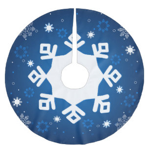 Winter Wonderland Blue Tree Skirt Kerstboom Rok