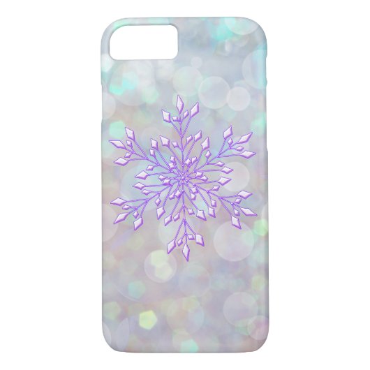 *~* Winter Wonderland Bokeh Snowflake Case-Mate iPhone Case (Achterkant)