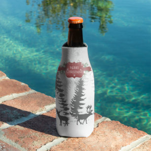 Winter Wonderland Bottle Cooler - Red