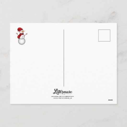 Winter Wonderland Briefkaart (Achterkant)