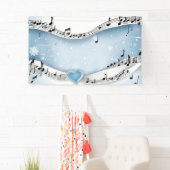 Winter Wonderland Bruiloft Banner (Insitu)