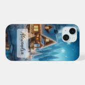 Winter Wonderland Cabine neige avec rivière gelée (Verso Horizontal)