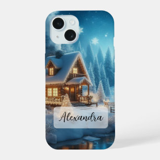 Winter Wonderland Cabine neige avec rivière gelée