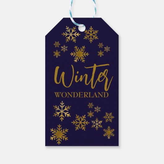 Winter Wonderland Cadeaulabel (Achterkant)