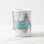 Winter Wonderland Café Mug - Turquoise (Centre)