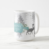 Winter Wonderland Café Mug - Turquoise (Devant droit)