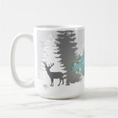 Winter Wonderland Café Mug - Turquoise (Gauche)