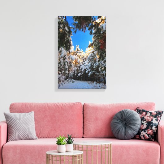 Winter Wonderland Canvas Afdruk (Insitu (Woonkamer))