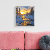 Winter Wonderland Canvas Afdruk (Insitu (Woonkamer))