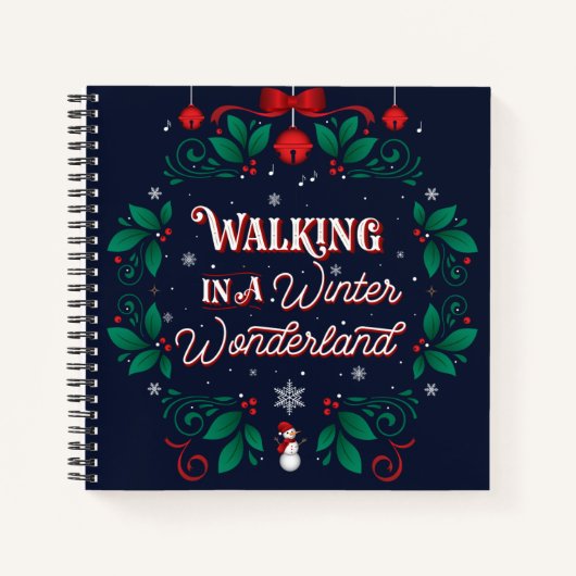Winter Wonderland Carnet Carré 8,5x8,5 (Devant)