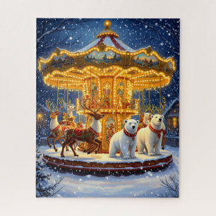Winter Wonderland Carrousel Legpuzzel