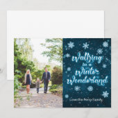 Winter Wonderland - Carte de Noël photo (Devant / Derrière)