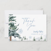 Winter Wonderland Carte de remerciements (Devant)