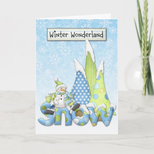 Winter Wonderland Cartes de voeux (Devant)