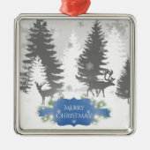Winter Wonderland Ceramic Ornament - Blue (Voorkant)