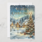 Winter Wonderland Christmas Open House Kaart (Achterkant)