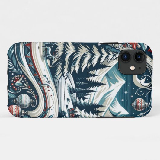 Winter Wonderland coque iphone d'aventure (Dos (Horizontal))