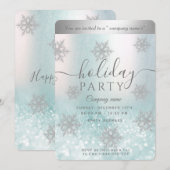 Winter wonderland corporate Holiday Kaart (Voorkant / Achterkant)