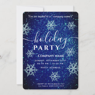 Winter wonderland corporate Holiday party Invitat Kaart