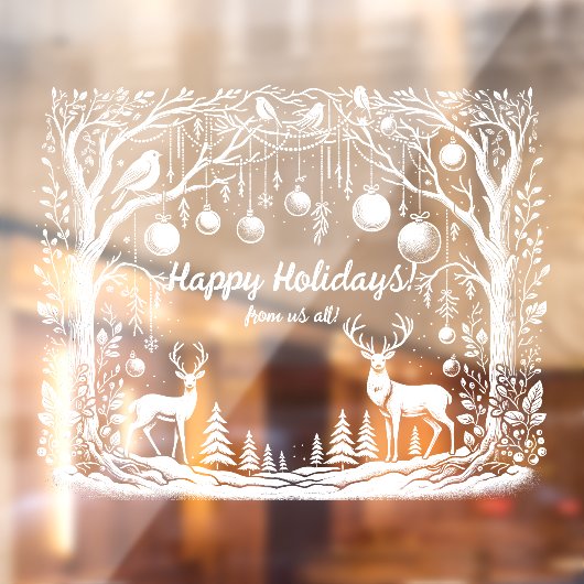 Winter Wonderland Custom Window Cling Raamsticker (Vel 2)