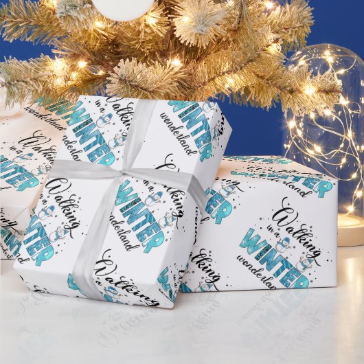 Winter Wonderland Customize Cadeaupapier (Feestdagen)