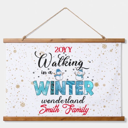 Winter Wonderland Customize Hangend Wandkleed (Voorkant)