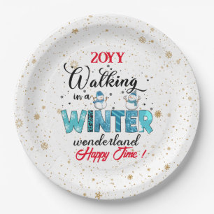 Winter Wonderland Customize Papieren Bordje
