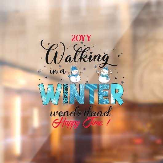 Winter Wonderland Customize Raamsticker (Vel 2)