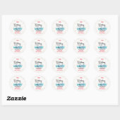 Winter Wonderland Customize Ronde Sticker (Vel)