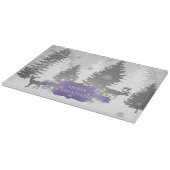 Winter Wonderland Cutting Board - Paars Snijplank (Hoek)