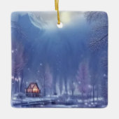 Winter Wonderland Design Keramisch Ornament (Voorkant)