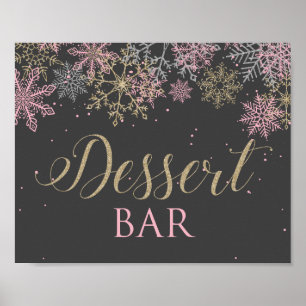 Winter Wonderland Dessert Bar Poster