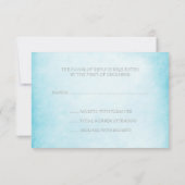 Winter Wonderland Diamond Snowflakes carte RSVP (Dos)
