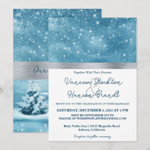 Winter Wonderland Faire-part de mariage