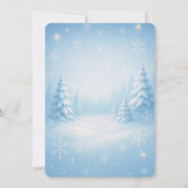 Winter Wonderland Faire-part de mariage (Dos)