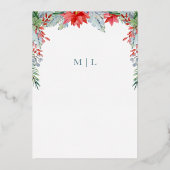 Winter Wonderland Faire-part de mariage Foil Invit (Verso)