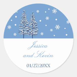 Winter Wonderland Favor Sticker