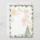 Winter Wonderland Feestdagenkaart (Achterkant)