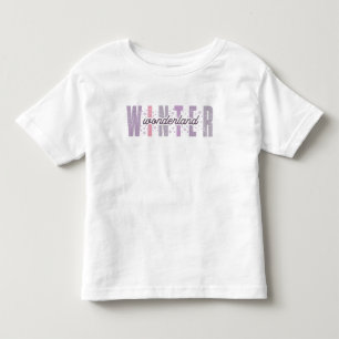 Winter Wonderland - Feestelijke Typografie Kunst Kinder Shirts