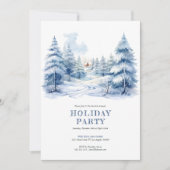 Winter Wonderland Fête Invitation (Devant)