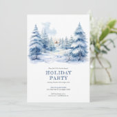 Winter Wonderland Fête Invitation (Debout devant)