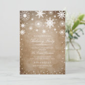 Winter Wonderland Fête Invitation (Debout devant)