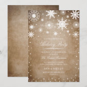 Winter Wonderland Fête Invitation (Devant / Derrière)