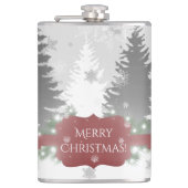 Winter Wonderland Flask - Red Heupfles (Voorkant)