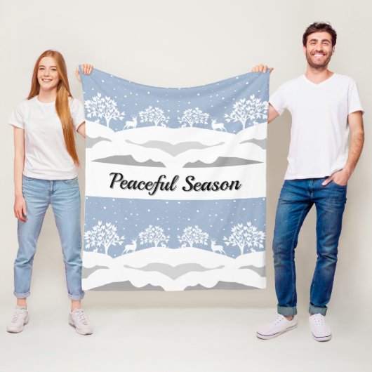 Winter Wonderland Fleece Blanket Deken (In situ)