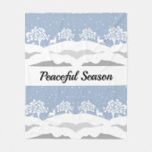 Winter Wonderland Fleece Blanket Deken (Voorkant)