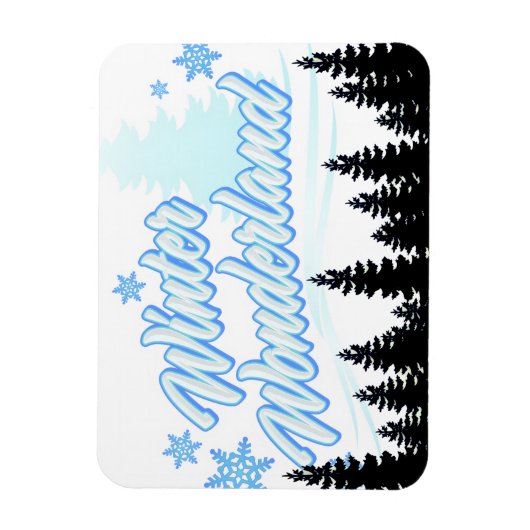 *Winter Wonderland* Flexibele magneet (Verticaal)